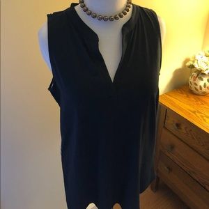Banana Republic Navy Sleeveless Shirt.